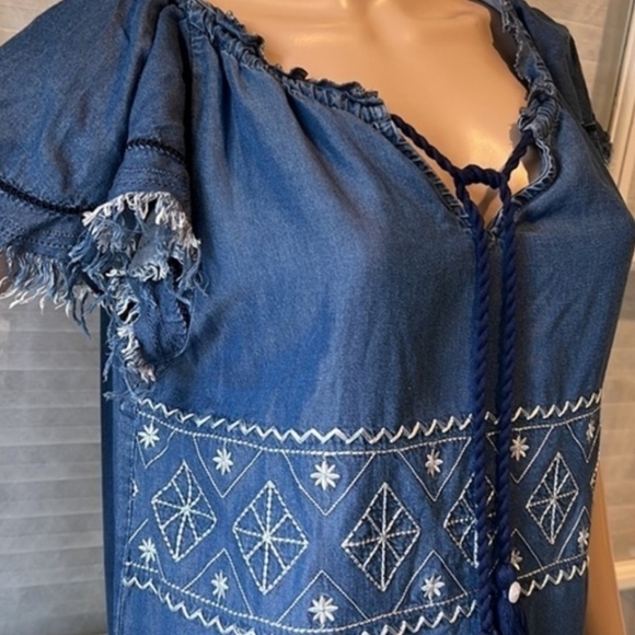Banjara Boho Denim Dress NWT! - Picture 5 of 11